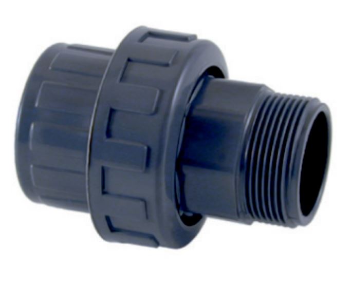 Verschraubung D 50 mm mit Außengewinde 1 1/2"