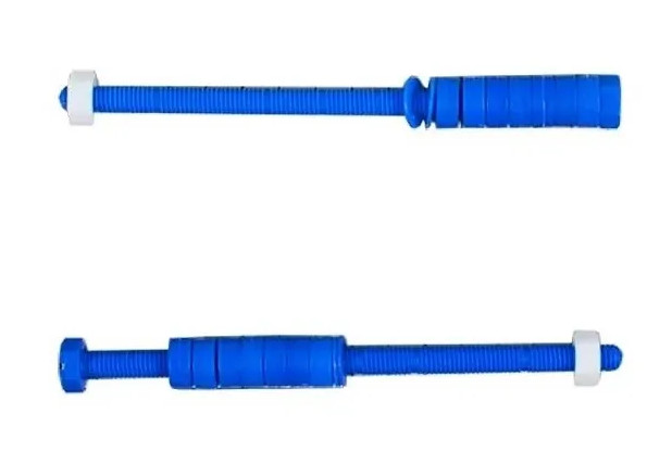 Schraubenset Kunststoff blau