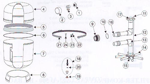 Filteroberteil für D 400