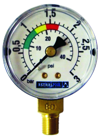 Manometer 1/8" (Anschluss seitlich)